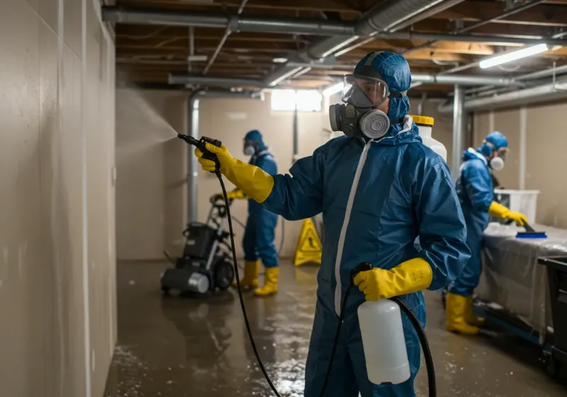 Basement Sanitization and Antimicrobial Treatment process in Ogallala, NE